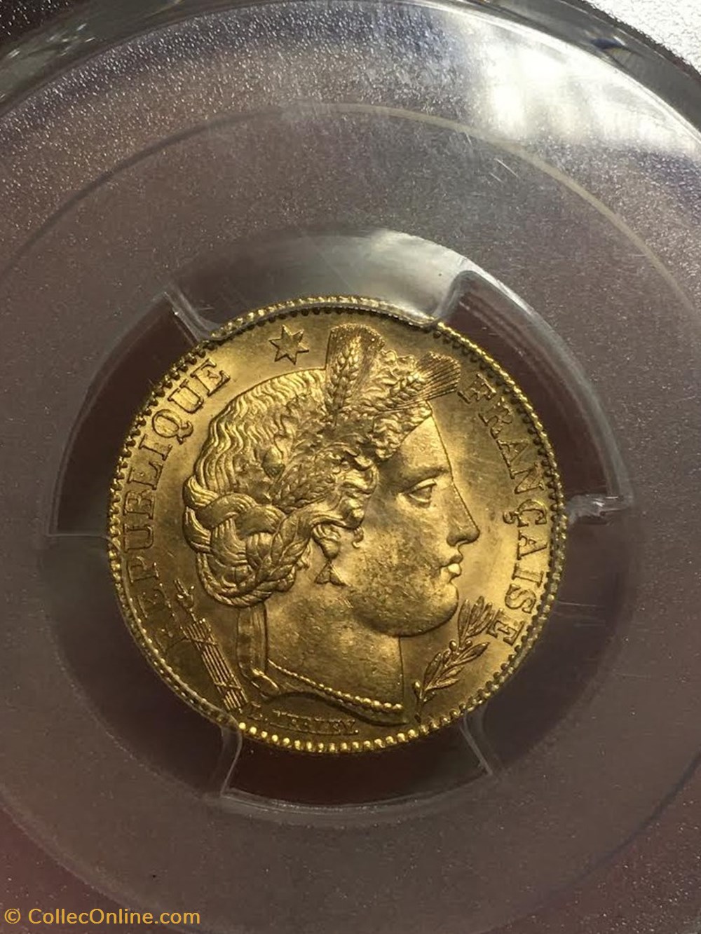 10 FRANCS OR CERES 1899 A PARIS PCGS MS64 2 monnaies 10 francs or ceres 1899 a paris pcgs ms64