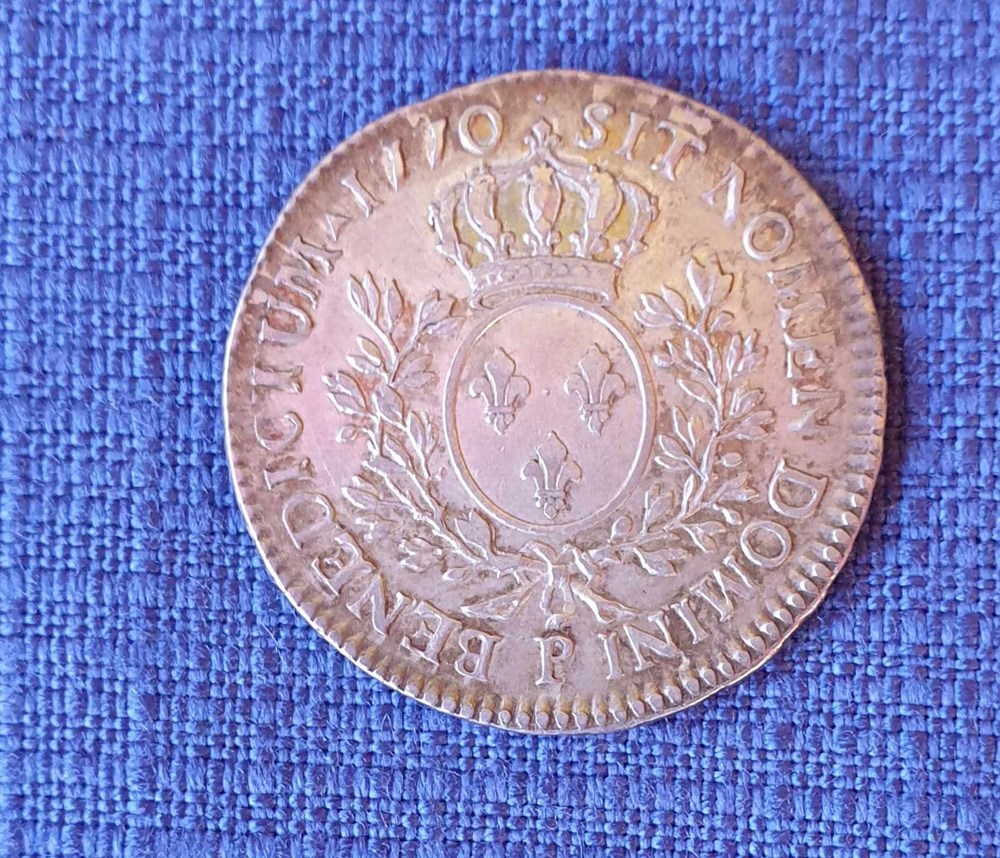 Demi écu Louis XV au bandeau 1770 P DIJON monnaies europe medievale france royales demi ecu louis xv au bandeau 1770 p dijon