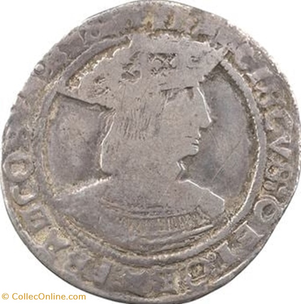 Demi Teston François Ier Dijon 13 ème type monnaies europe medievale france royales demi teston francois ier dijon 13 eme type