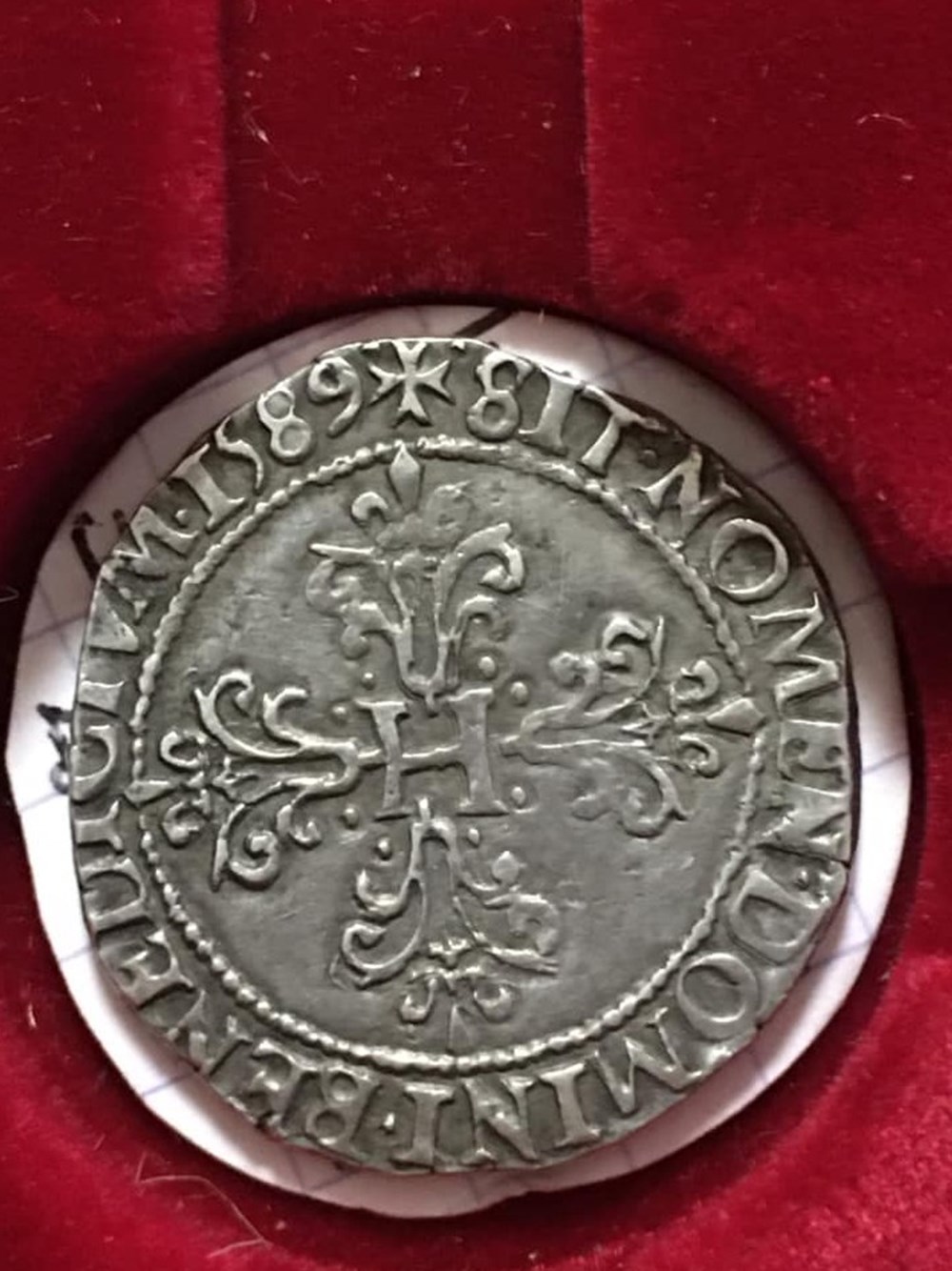 Demi franc Henri III 1589 P DIJON monnaies europe medievale france royales demi franc henri iii 1589 p dijon