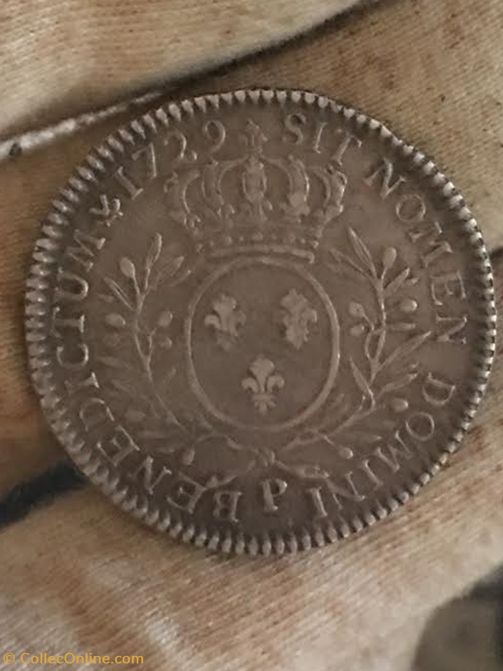 monnaies europe medievale france royales demi ecu louis xv dit aux branches olivier 1729 p dijon