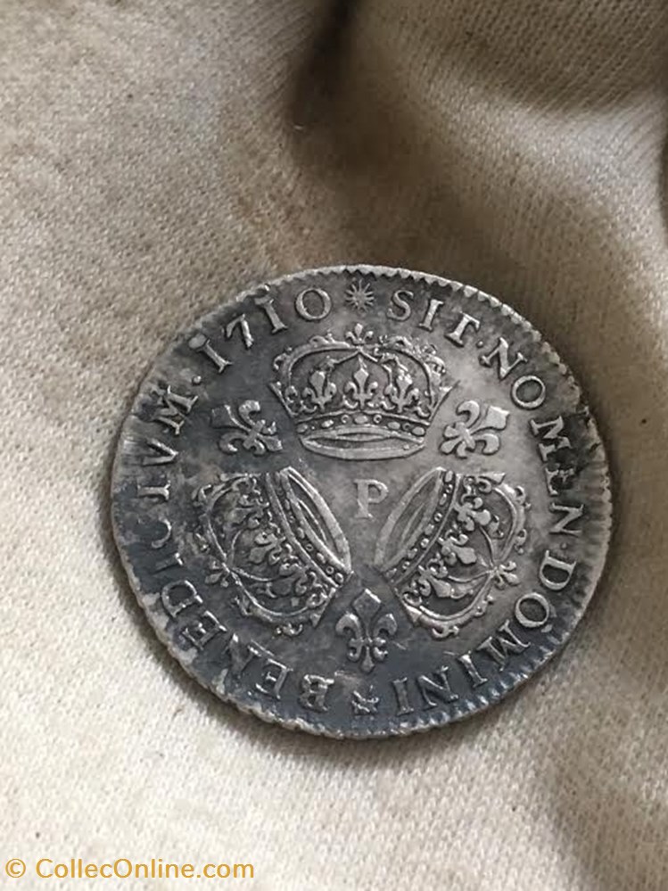 monnaies europe medievale france royales quart ecu dit au soleil louis xiv 1710 p dijon