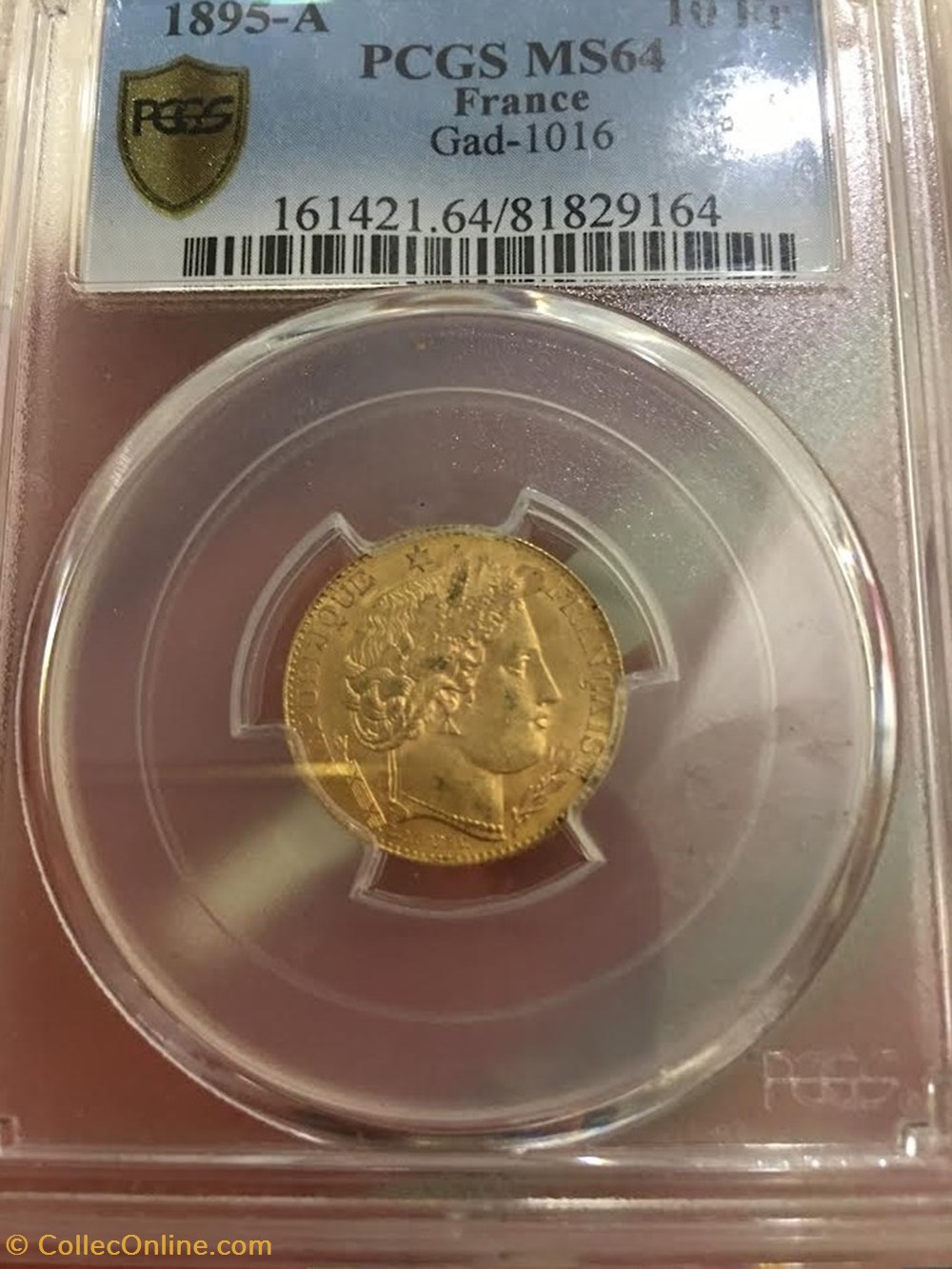10 FRANCS OR CERES 1895 A PARIS PCGS MS64 monnaies 10 francs or ceres 1895 a paris pcgs ms64