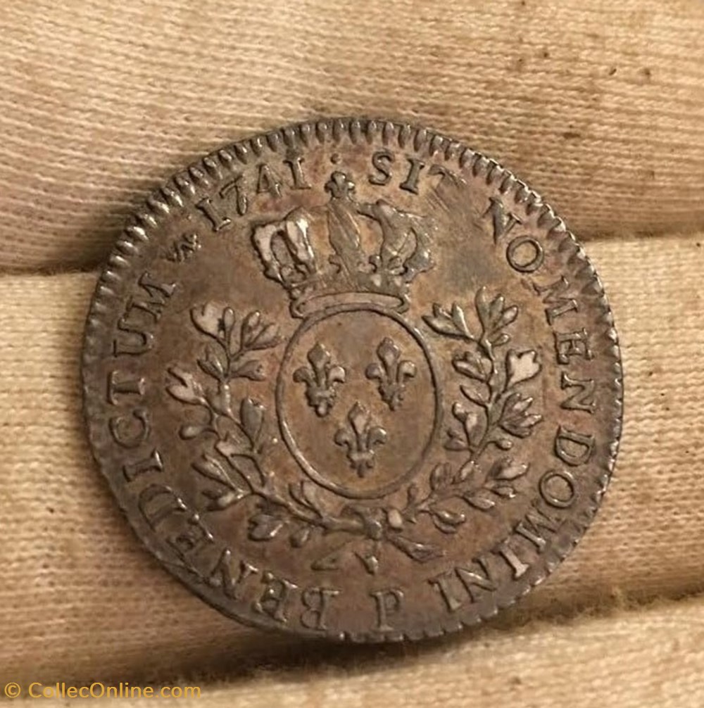 monnaies europe medievale france royales 1 5 ecu louis xv dit au bandeau 1741 p dijon
