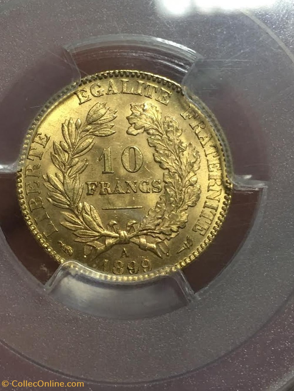 10 FRANCS OR CERES 1899 A PARIS PCGS MS64 3 monnaies 10 francs or ceres 1899 a paris pcgs ms64