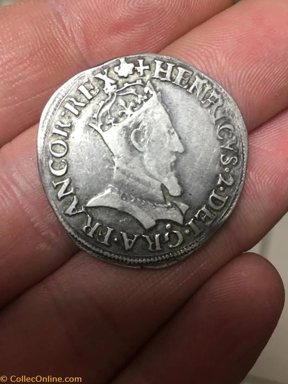 monnaies europe medievale france royales teston henri ii au nom de francois ii 1560 p dijon
