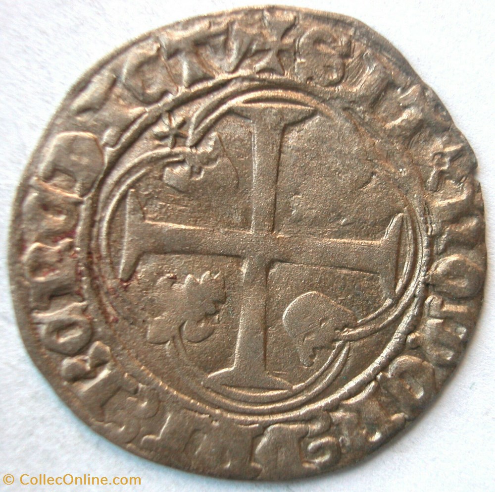 monnaies europe medievale france royales blanc a la couronne louis xi dijon