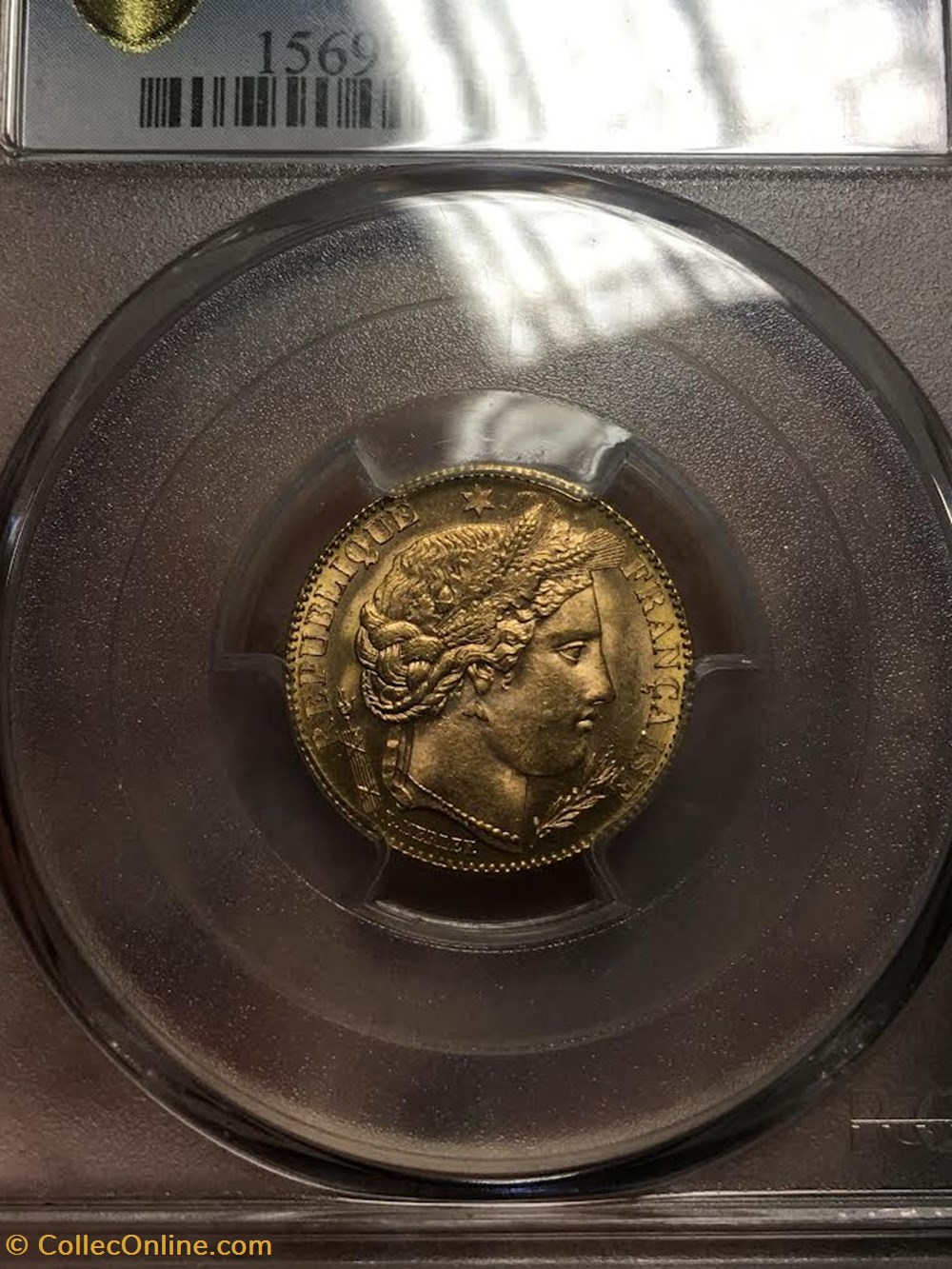 10 FRANCS OR CERES 1896 A PARIS PCGS MS65 2 monnaies 10 francs or ceres 1896 a paris pcgs ms65