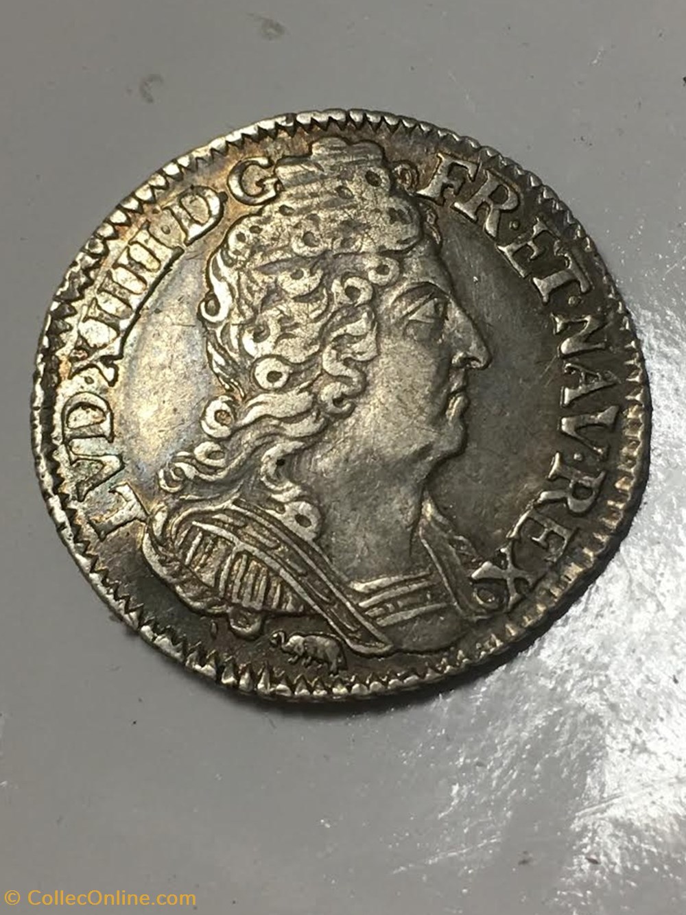 1/10 écu Louis XIV dit aux trois couronnes 1710/9 ? P DIJON 2 monnaies europe medievale france royales 1 10 ecu louis xiv dit aux trois couronnes 1710 9 p dijon
