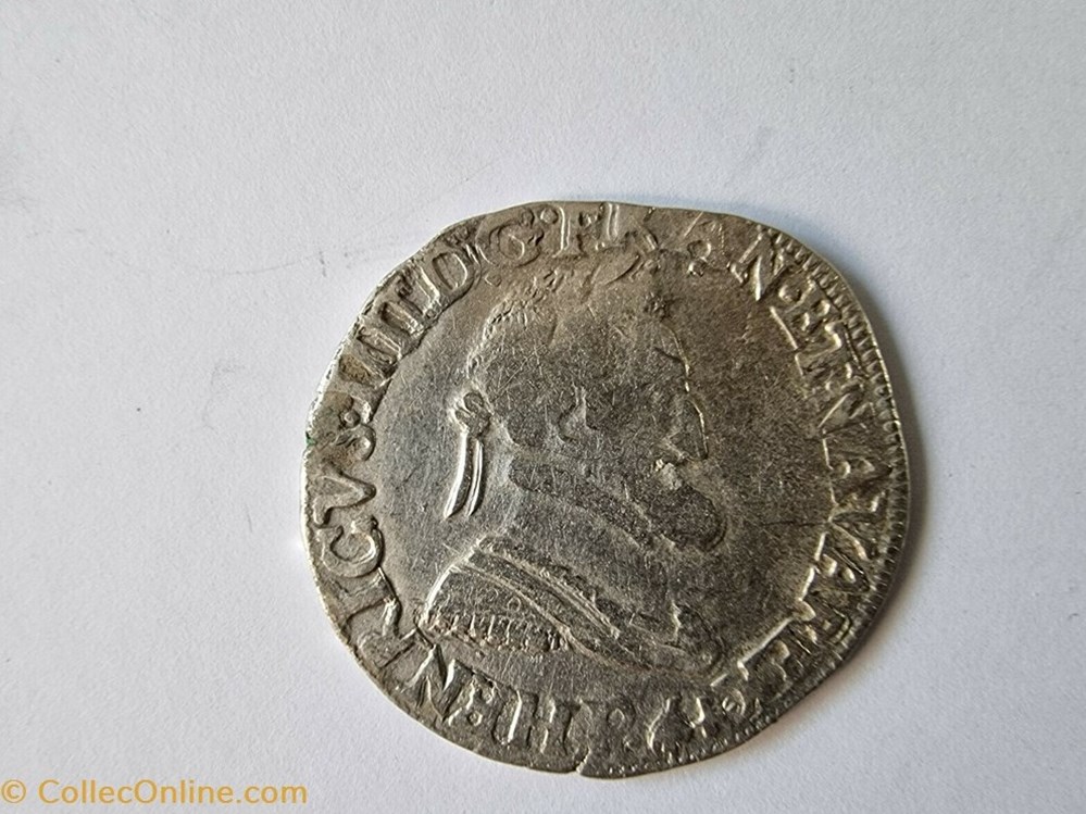 DEMI-FRANC 1601 monnaies europe medievale france royales demi franc 1601