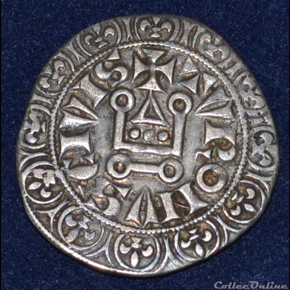 Philippe IV LE BEL - Gros touroi à l'O rond monnaie france royale philippe iv le bel gros touroi a o rond