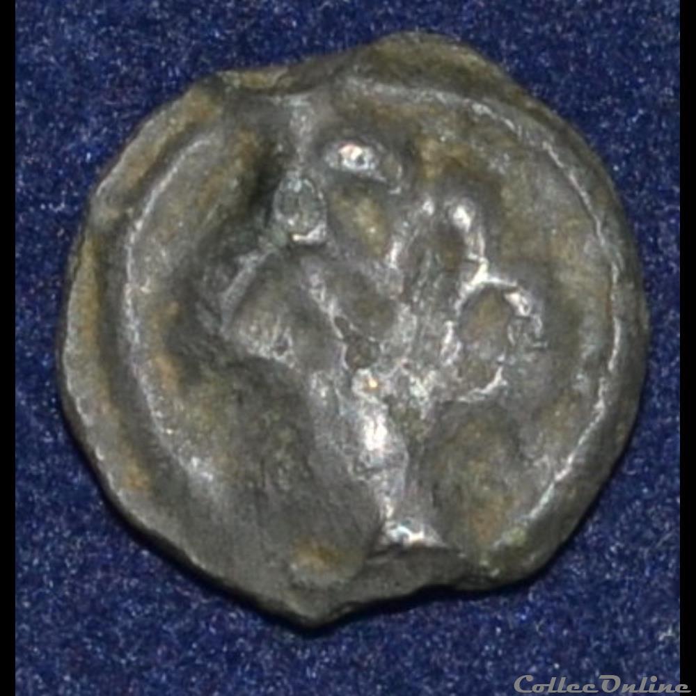 Potin à la tête diabolique ??? monnaie antique gauloise potin a la tete diabolique