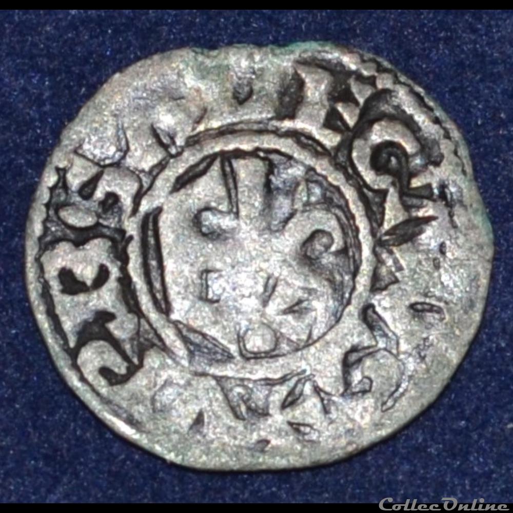 monnaie france feodale anjou comte anjou geoffroy iii le barbu denier