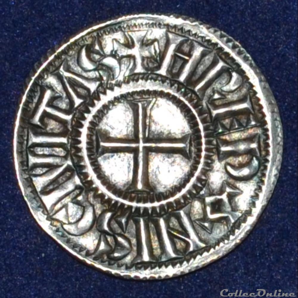 Charles II le Chauve - Denier de Rennes monnaies europe medievale france carolingiennes charles ii le chauve denier de rennes