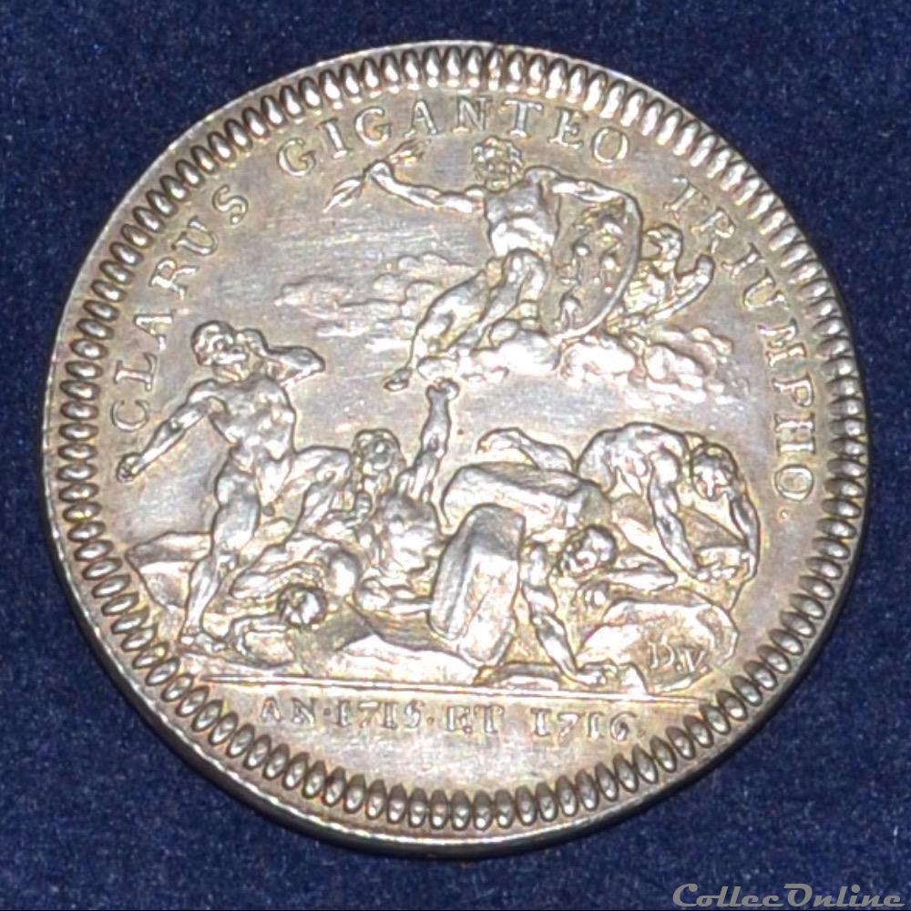 FACULTÉ DE MÉDECINE DE PARIS Jean-Baptiste DOYÉ, REFRAPPE 1716 monnaie jeton mereaux france faculte de medecine de paris jean baptiste doye refrappe 1716