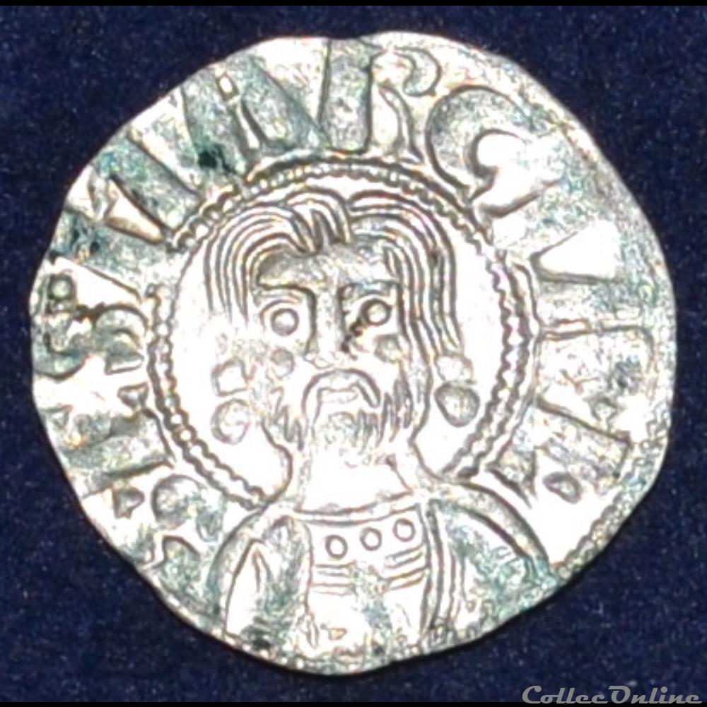 monnaie france feodale limousin abbaye de saint martial de limoges denier ou barbarin