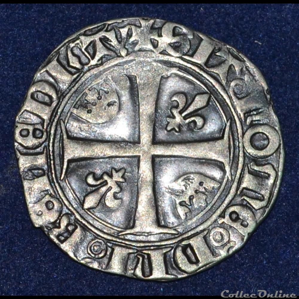 Charles VI LE FOU ou LE BIEN AIME dit " guénar" monnaie france royale charles vi le fou ou le bien aime dit guenar
