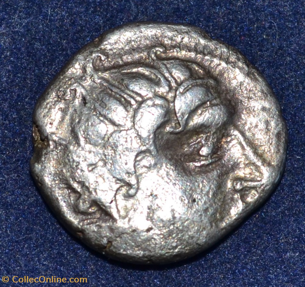 Pictons / Bituriges / Carnutes - Centres-Ouest - Drachme au cavalier et à la main monnaies antiques celtes pictons bituriges carnutes centres ouest drachme au cavalier et a la main
