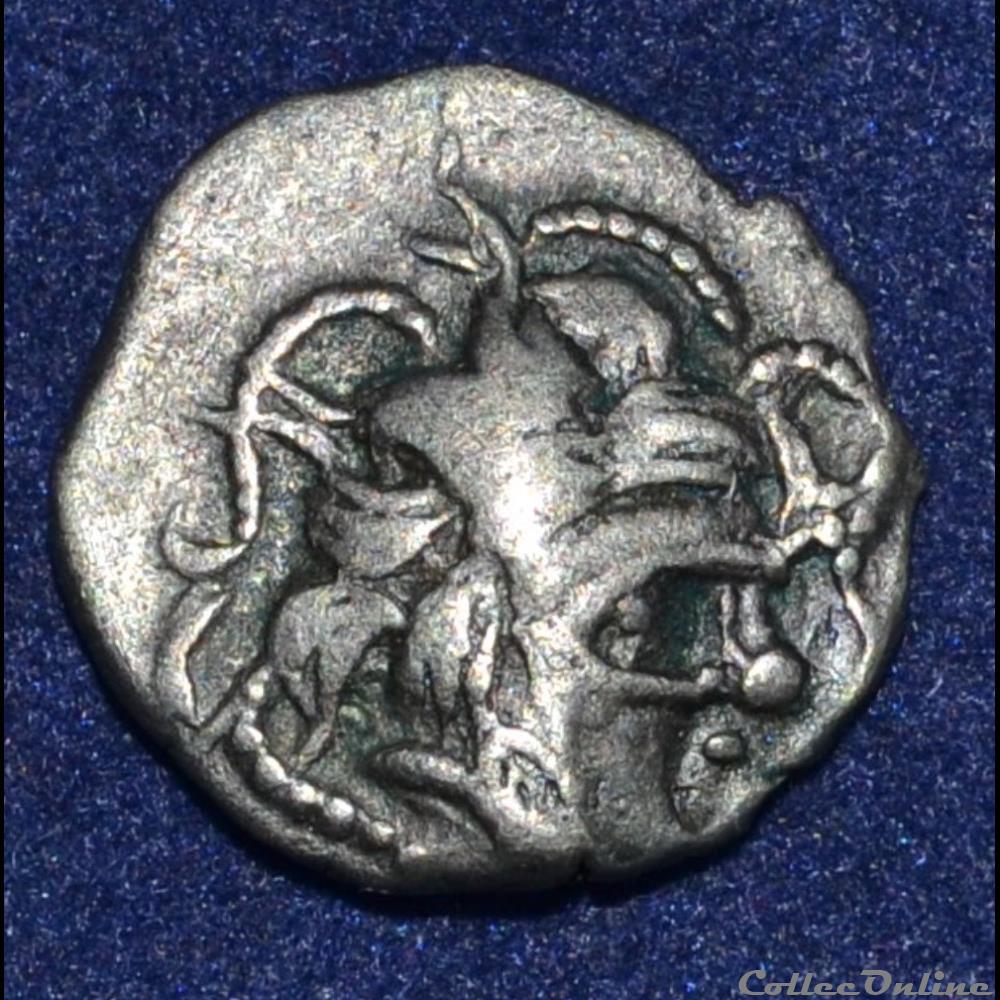 NAMNÈTES (Région de Nantes) Quart de statère à l'hippophore monnaie antique gauloise namnetes region de nantes quart de statere a hippophore