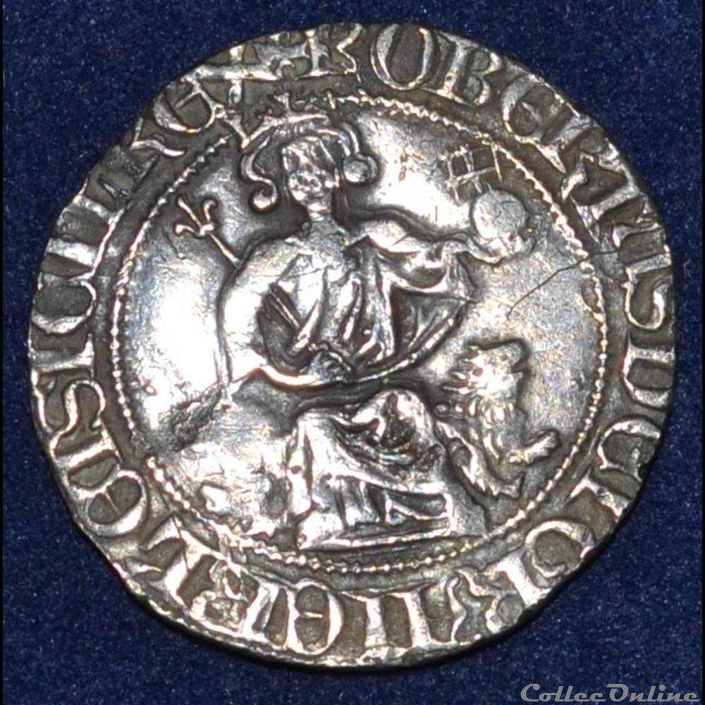 monnaie france feodale robert anjou comte de provence