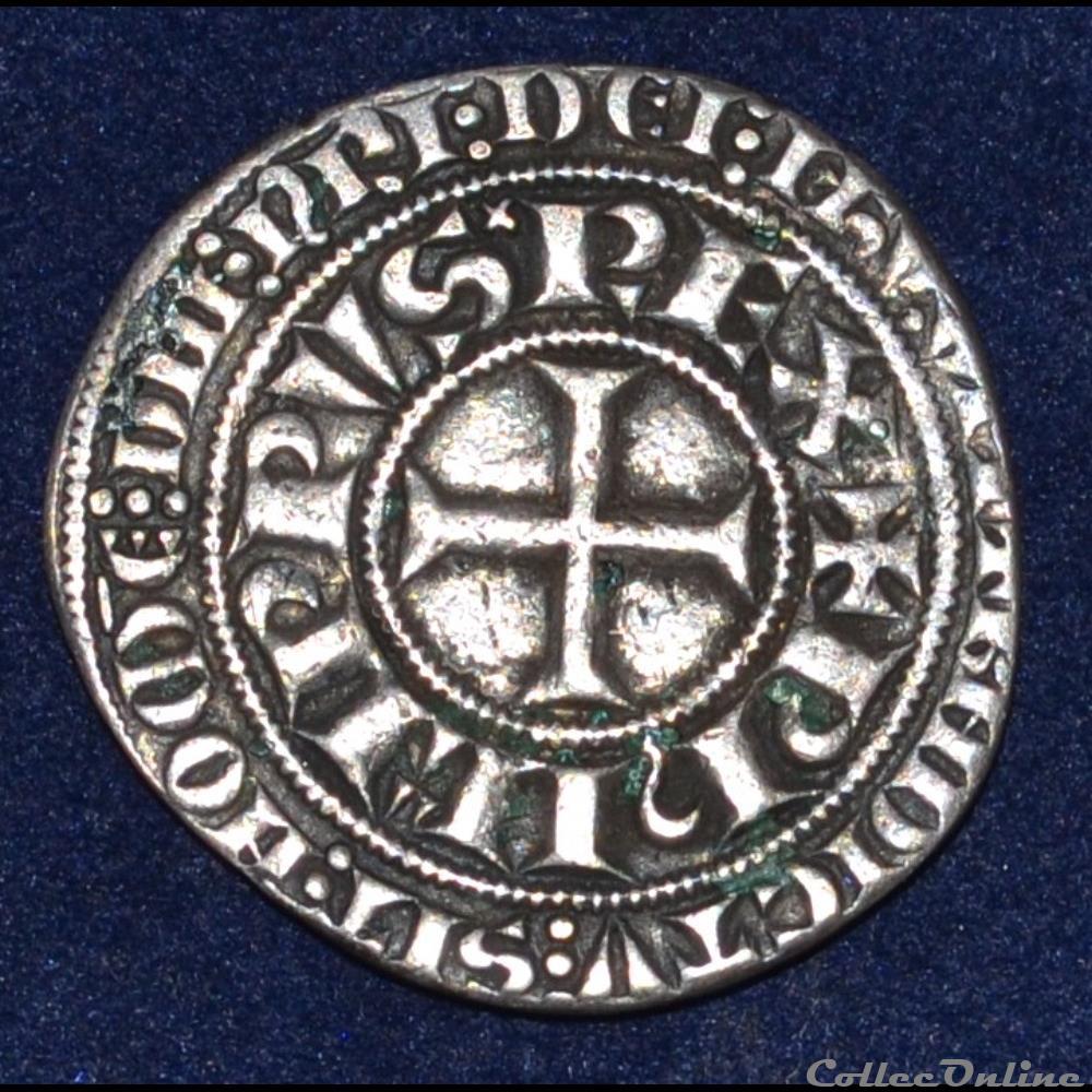 Philippe IV LE BEL - Gros touroi à l'O rond monnaie france royale philippe iv le bel gros touroi a o rond