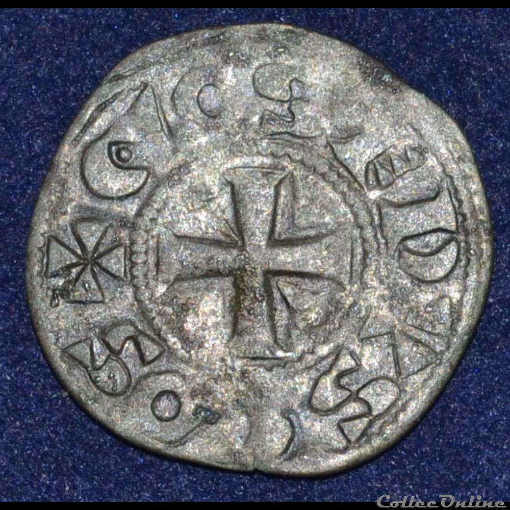 Comté de Giens - Geoffroi II - Obole monnaie france feodale comte de giens geoffroi ii obole