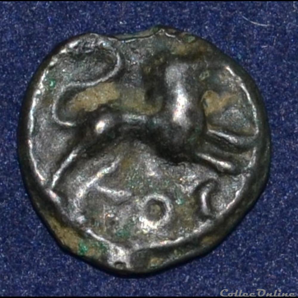 SÉQUANES (Région de Besançon) Potin TOC/TOC au lion monnaie antique gauloise sequanes region de besancon potin toc toc au lion
