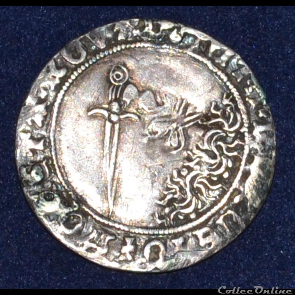 monnaies europe medievale france feodales antoine duche de lorraine demi plaque