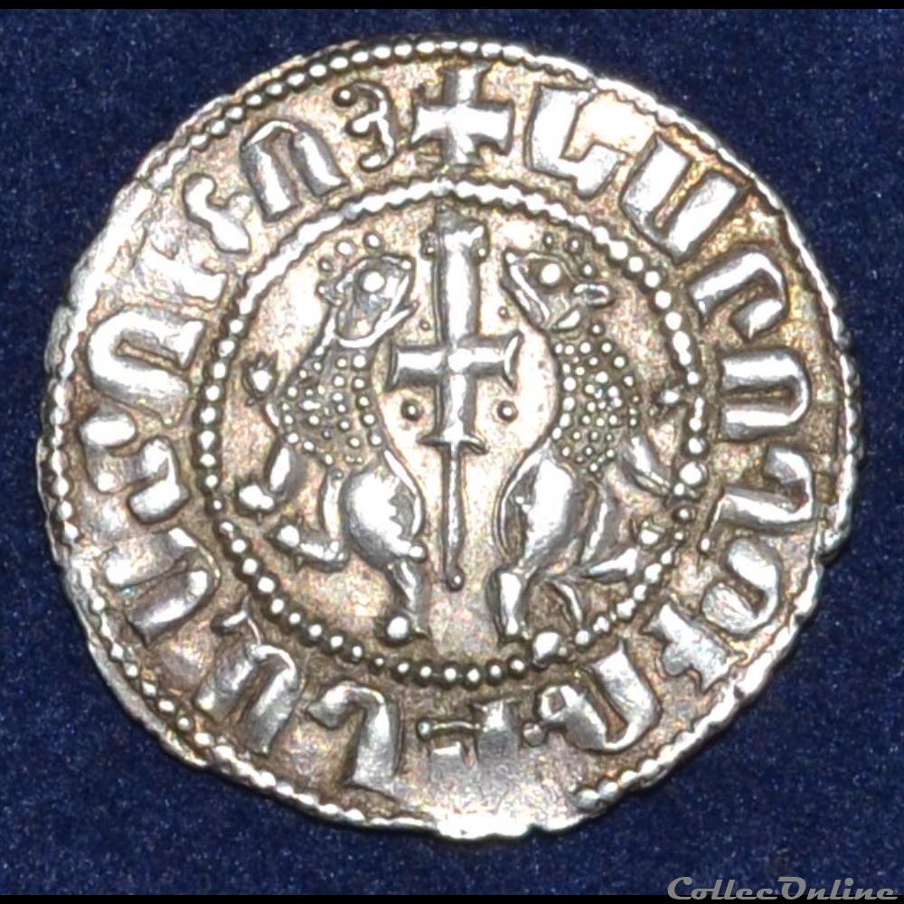 leon 1er - roi d'Arménie monnaie antique byzantine leon 1er roi armenie