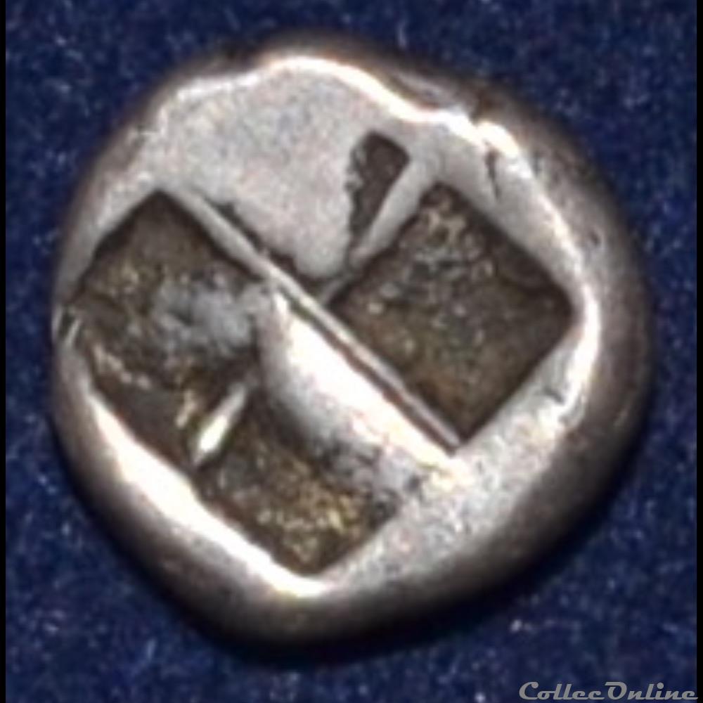 MASSALIA - MARSEILLE Tritartémorion ou 3/4 d’obole du trésor d’Auriol monnaie antique gauloise massalia marseille tritartemorion ou 3 4 d obole du tresor d auriol