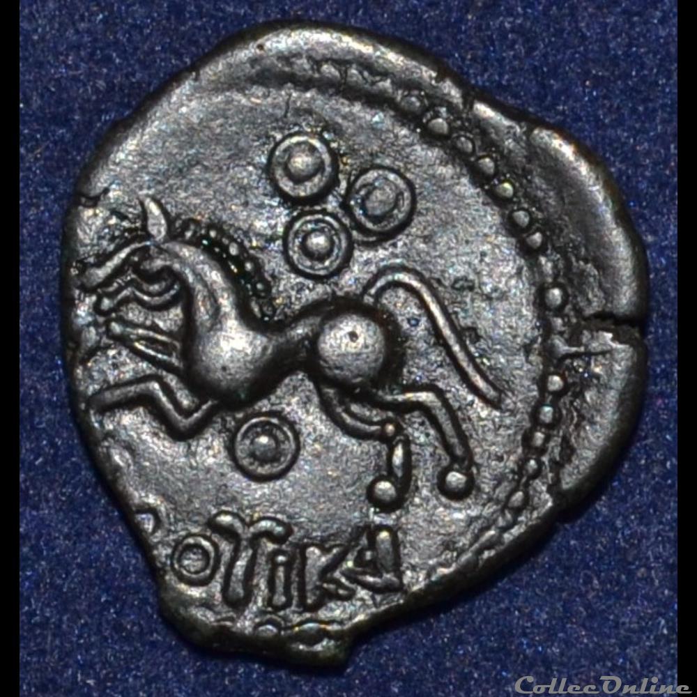 MELDES ( région de Meaux) Bronze ROVECA monnaie antique gauloise meldes region de meaux bronze roveca