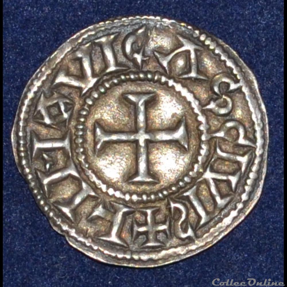 monnaies europe medievale a france carolingiennes eudes denier de limoges