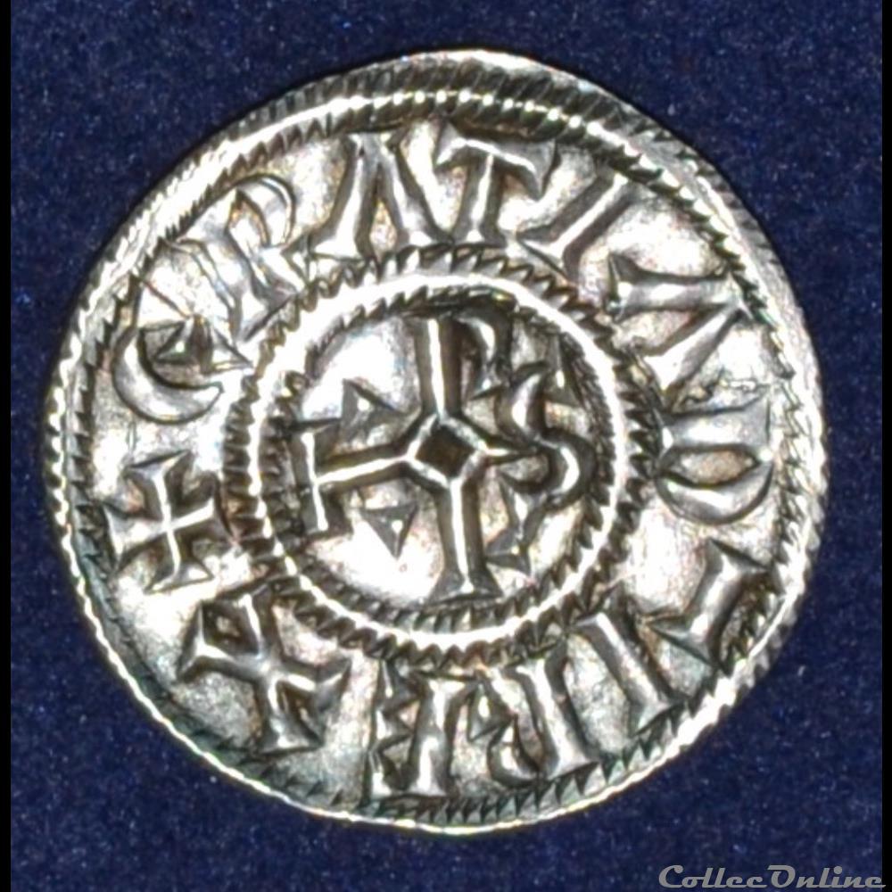 Charles II le Chauve - Denier de Rennes monnaies europe medievale france carolingiennes charles ii le chauve denier de rennes