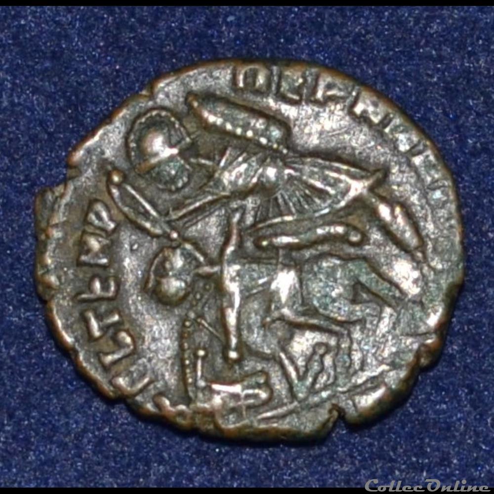 monnaie antique romaine constance ii maiorina reduite