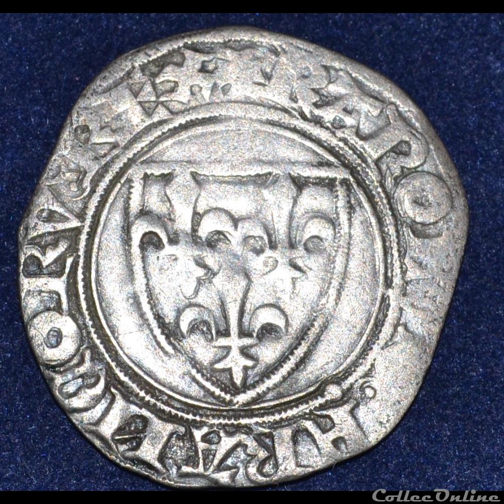 CHARLES VI LE FOU ou LE BIEN AIME monnaie france royale charles vi le fou ou le bien aime