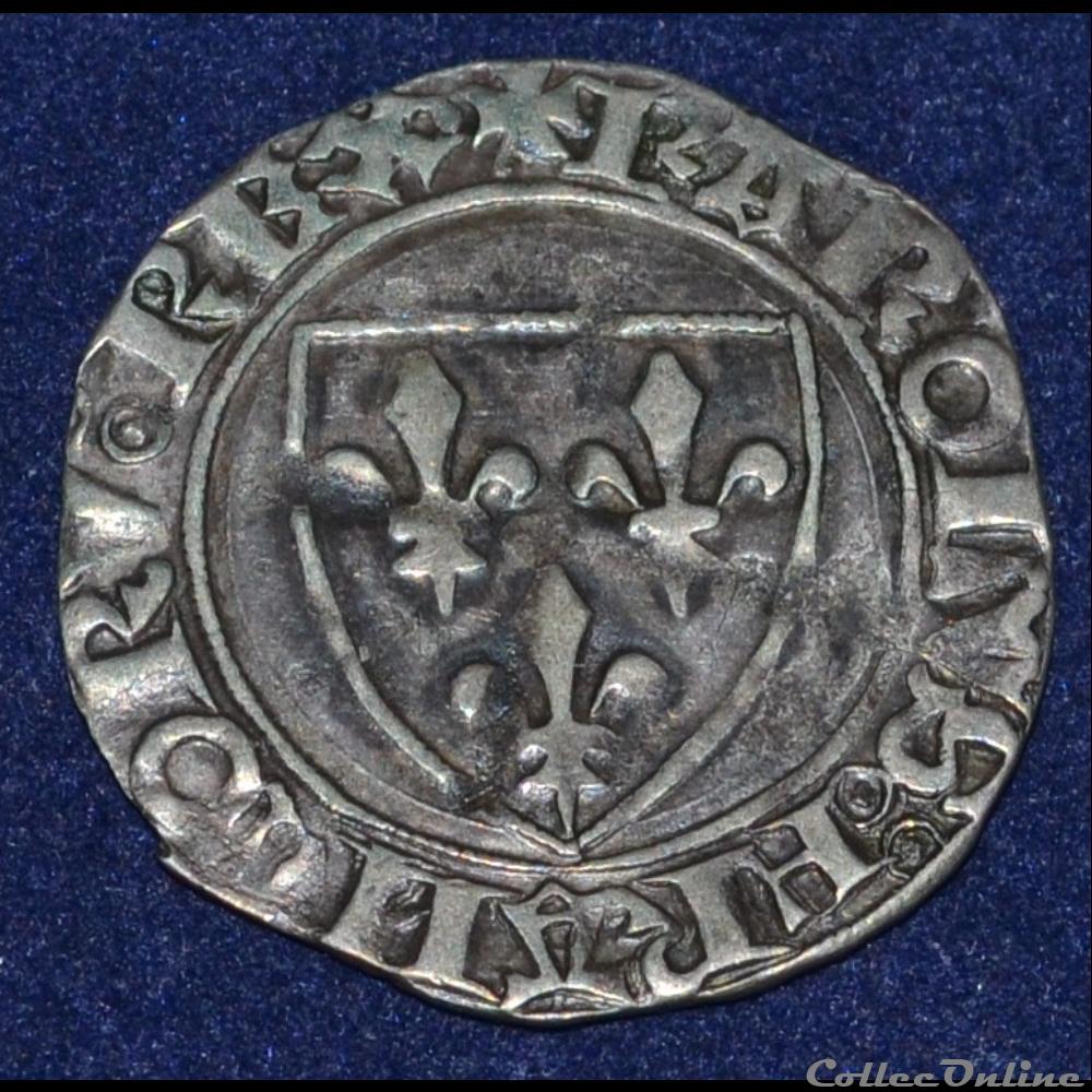 Charles VI LE FOU ou LE BIEN AIME dit " guénar" monnaie france royale charles vi le fou ou le bien aime dit guenar