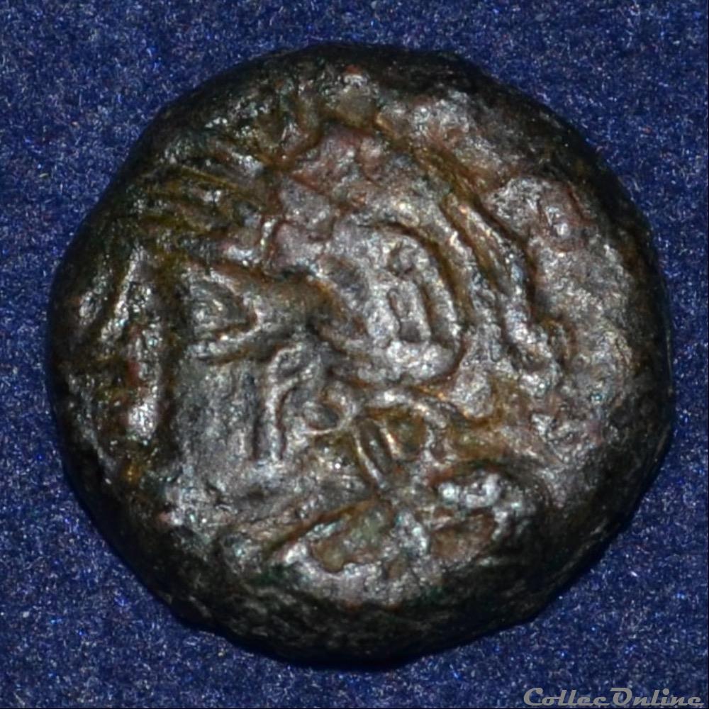 monnaie antique gauloise bituriges cubes region de bourges bronze caliagiid a l aiglon de levroux