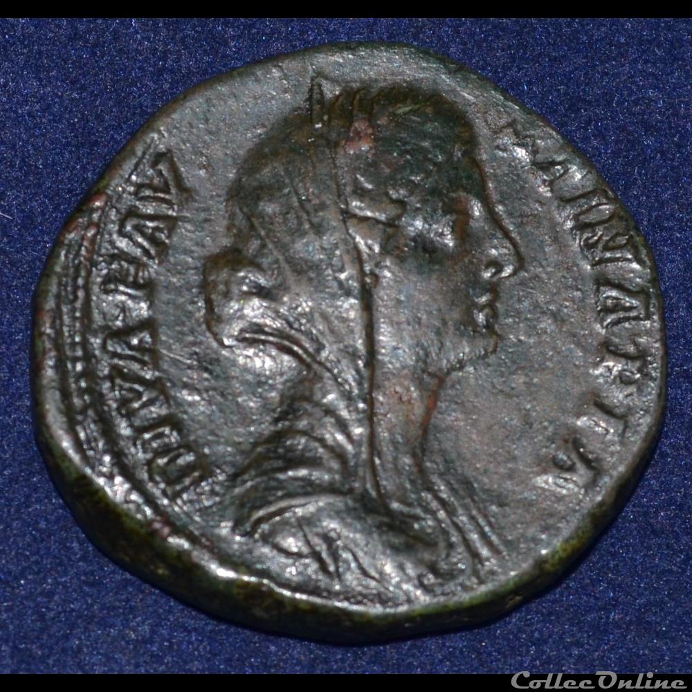 Faustine Jeune Sesterce monnaie antique romaine faustine jeune sesterce