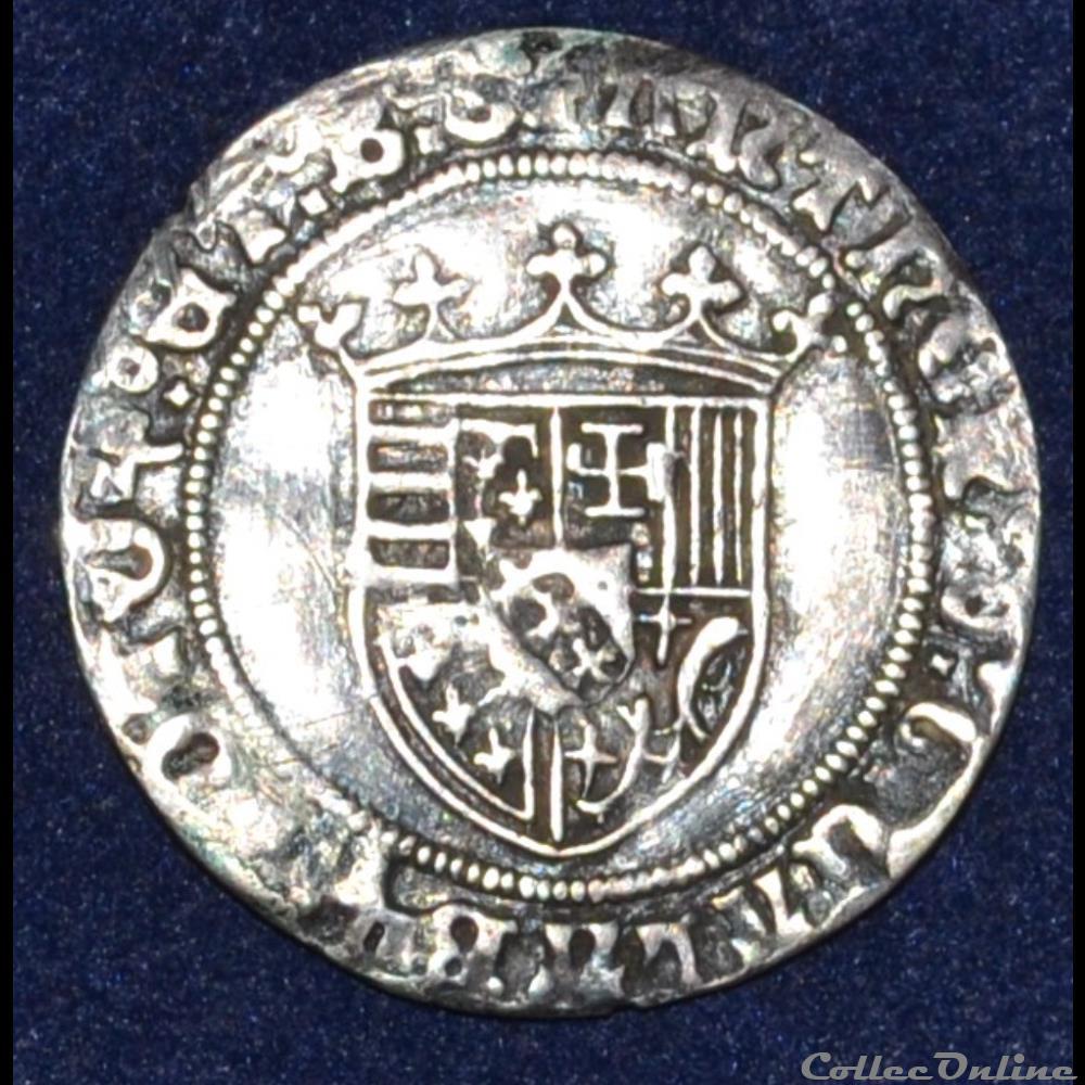monnaies europe medievale france feodales antoine duche de lorraine demi plaque
