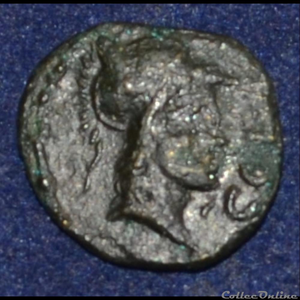 monnaie antique gauloise cabellio cavaillon bronze col cabe semis