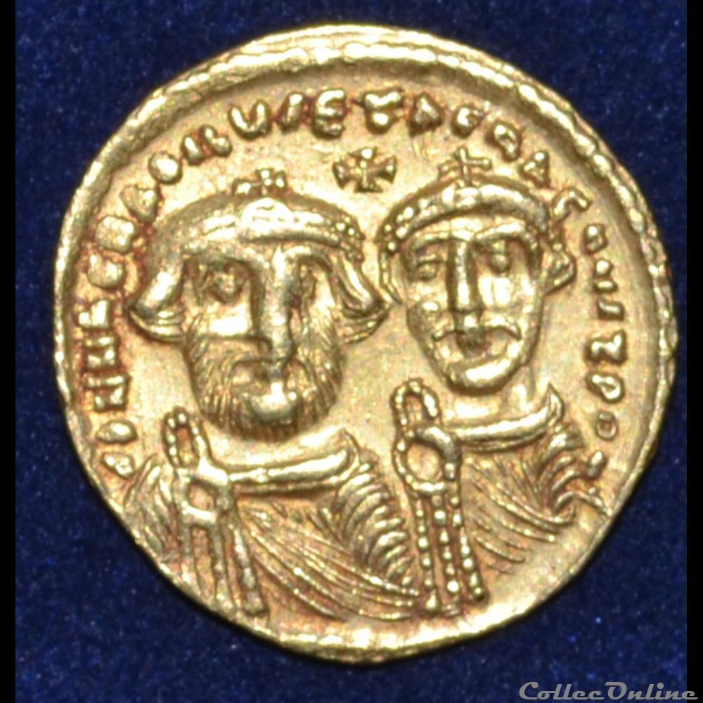 Héraclius barbu monnaie antique byzantine heraclius barbu