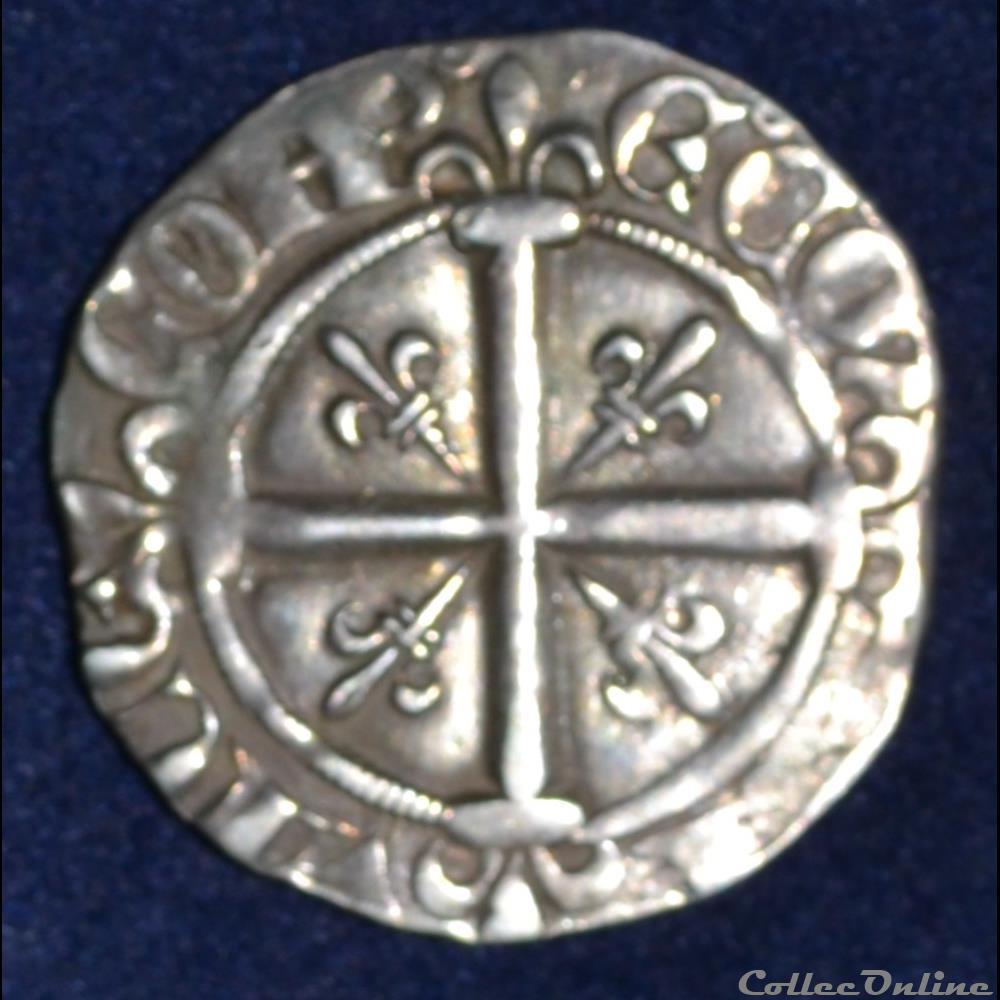 Jeanne de Naples & Louis 1er de Tarente - Comté de Provence monnaie france feodale jeanne de naples louis 1er de tarente comte de provence