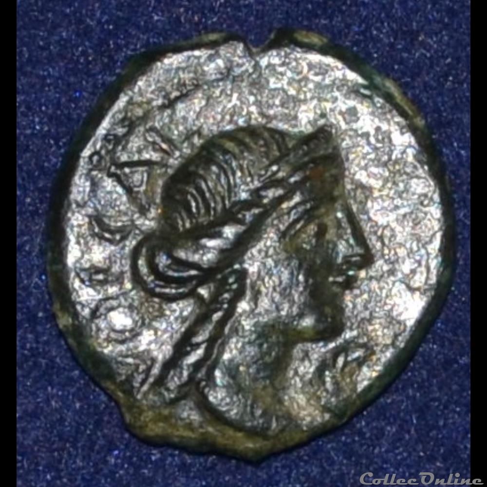monnaie antique gauloise volques arecomiques region de nimes bronze au demos volcae arec