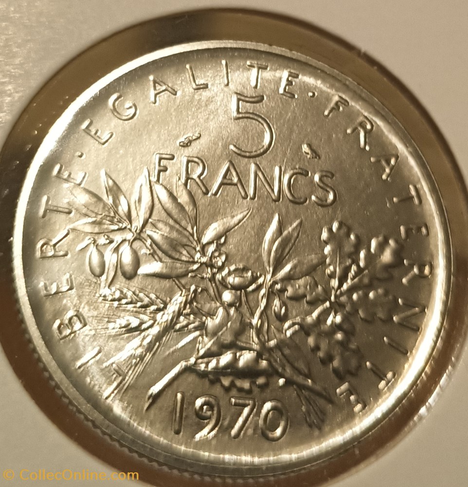 5 francs semeuse 1970 essai monnaie france moderne 5 francs semeuse 1970 essai