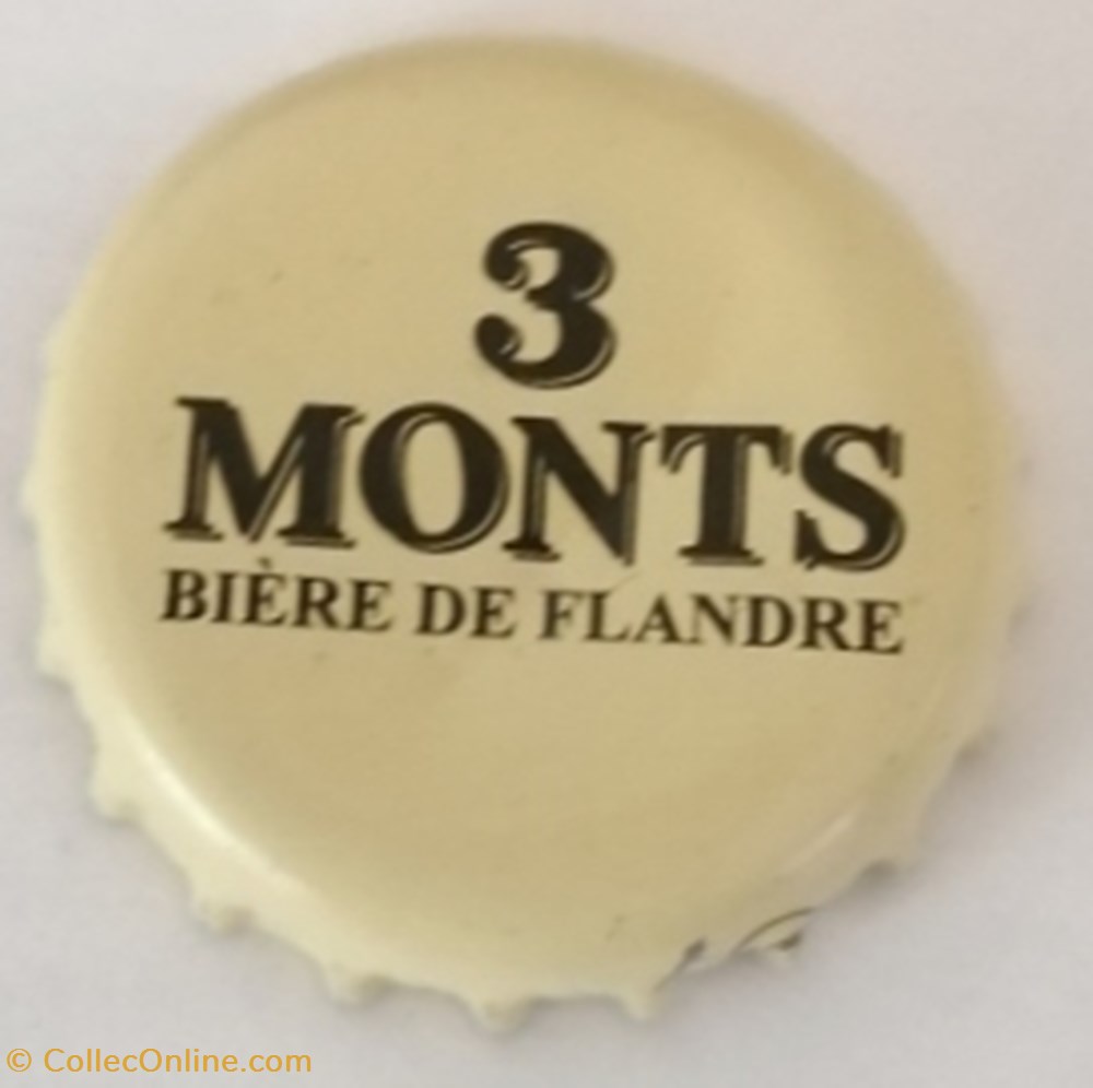 Bière de Flandre - 3 Monts capsules muselets france biere de flandre 3 monts