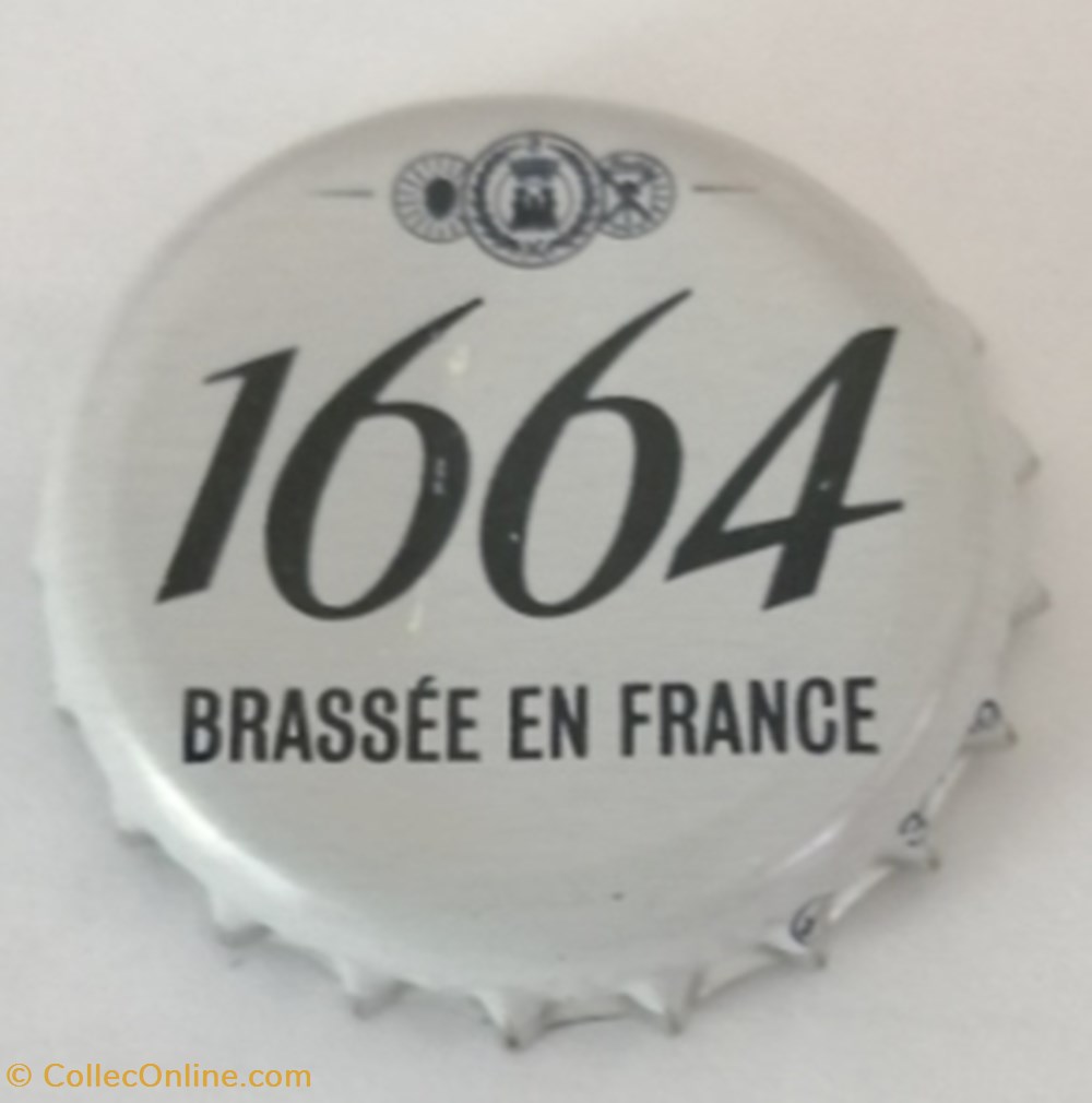 1664 - Blanc capsules muselets biere france 1664 blanc
