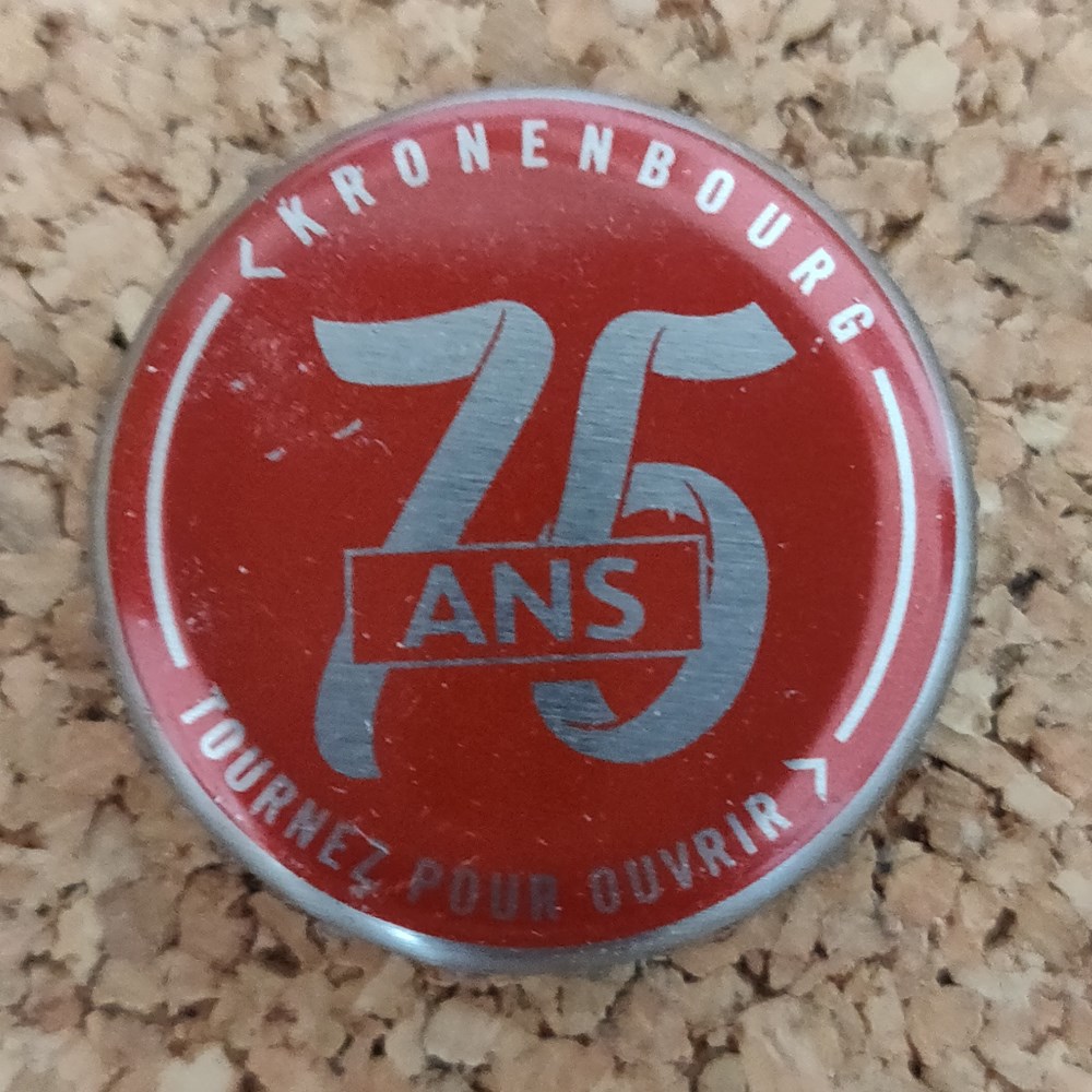 Kronenbourg - Edition 75 ans capsules muselets biere france kronenbourg edition 75 ans