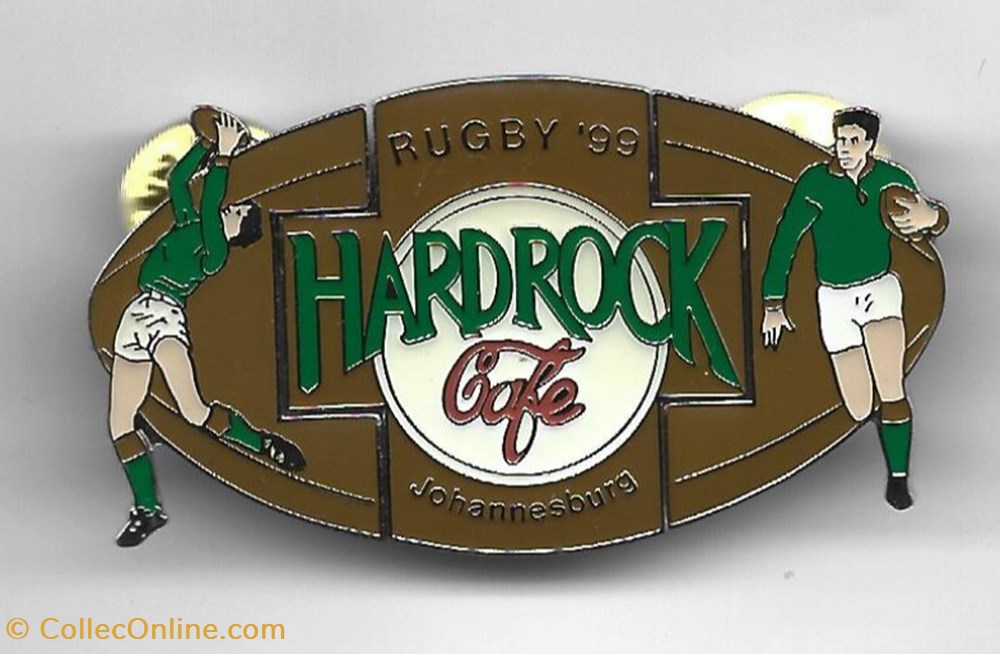 Pin's Puzzle 3 pièces Hard Rock Café Rugby 99 Johannesburg sport olympisme sports collectifs xv pin s puzzle 3 pieces hard rock cafe rugby 99 johannesburg