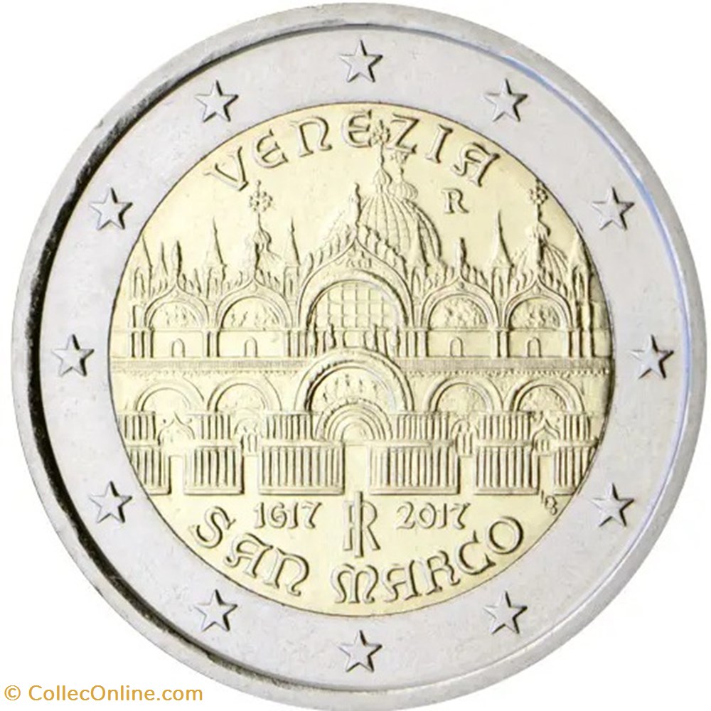 400e anniversaire de l'achèvement de la basilique Saint-Marc à Venise - Italie monnaies 400e anniversaire de achevement de la basilique saint marc a venise italie
