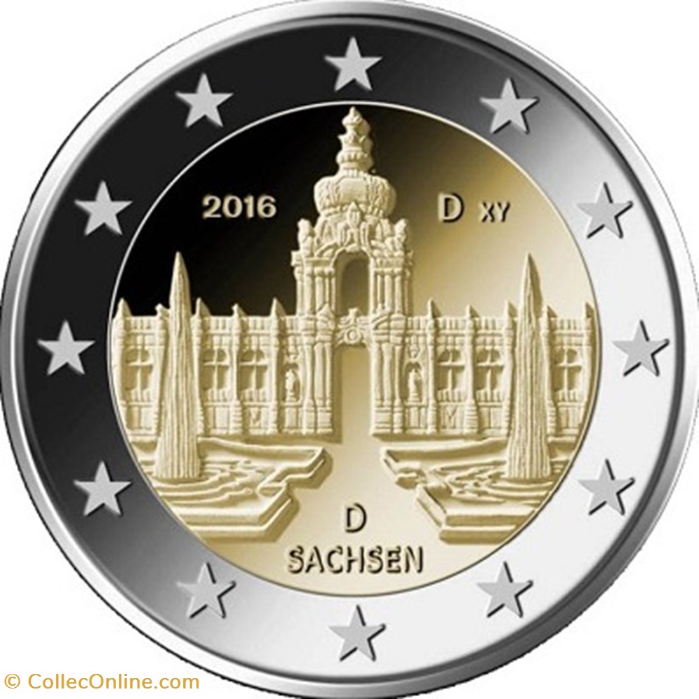 Saxe (série des lander) - Allemagne - J monnaies saxe serie des lander allemagne j